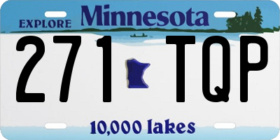 MN license plate 271TQP