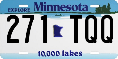 MN license plate 271TQQ