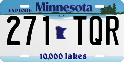 MN license plate 271TQR