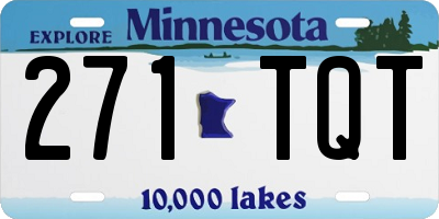 MN license plate 271TQT