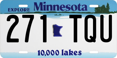 MN license plate 271TQU