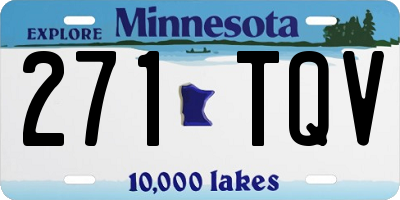 MN license plate 271TQV