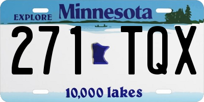 MN license plate 271TQX