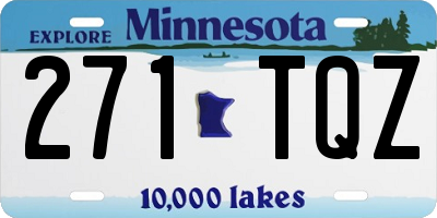 MN license plate 271TQZ