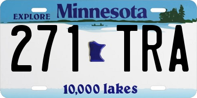 MN license plate 271TRA