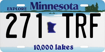 MN license plate 271TRF