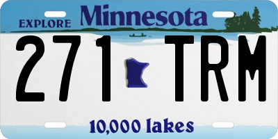 MN license plate 271TRM