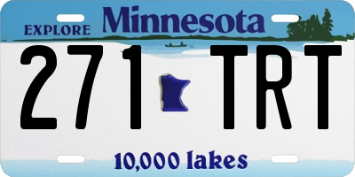 MN license plate 271TRT