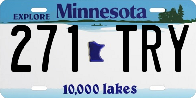 MN license plate 271TRY