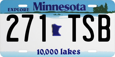 MN license plate 271TSB