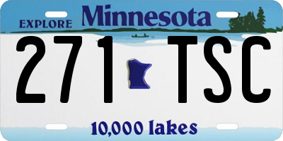 MN license plate 271TSC