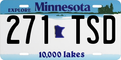 MN license plate 271TSD