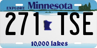 MN license plate 271TSE