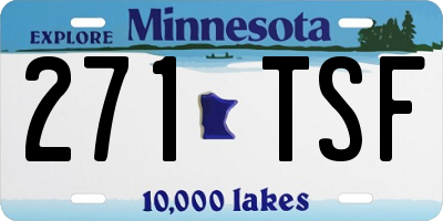 MN license plate 271TSF