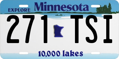 MN license plate 271TSI