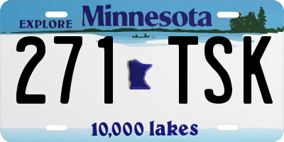 MN license plate 271TSK