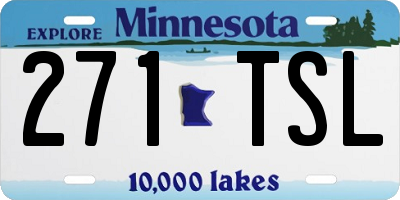 MN license plate 271TSL