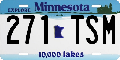 MN license plate 271TSM