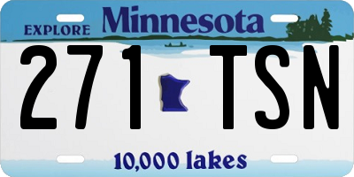 MN license plate 271TSN