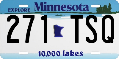 MN license plate 271TSQ