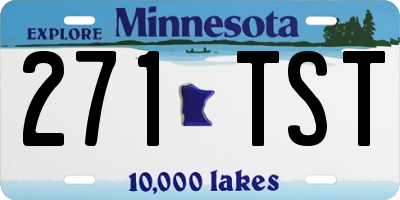 MN license plate 271TST