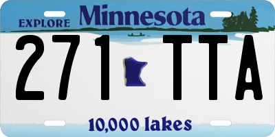 MN license plate 271TTA