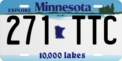 MN license plate 271TTC