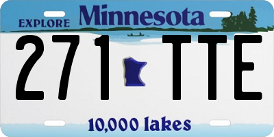 MN license plate 271TTE