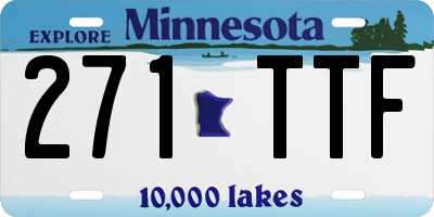 MN license plate 271TTF