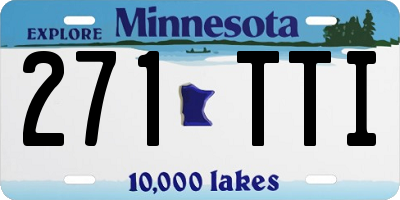 MN license plate 271TTI