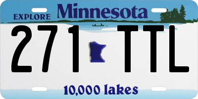 MN license plate 271TTL