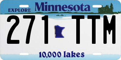 MN license plate 271TTM