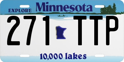 MN license plate 271TTP