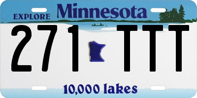 MN license plate 271TTT