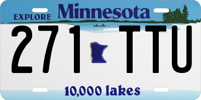 MN license plate 271TTU