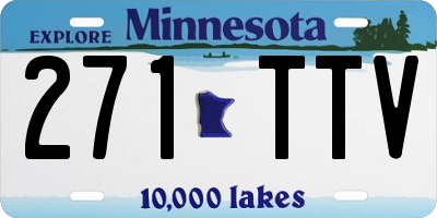 MN license plate 271TTV