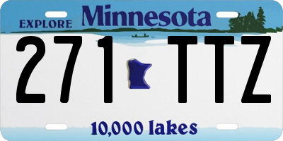 MN license plate 271TTZ