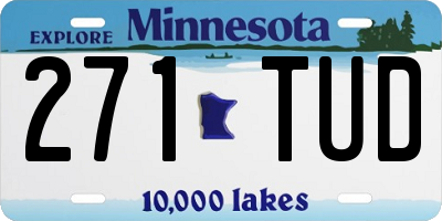 MN license plate 271TUD