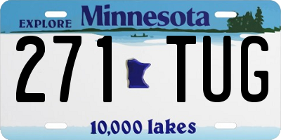 MN license plate 271TUG