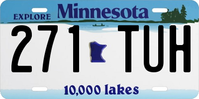 MN license plate 271TUH