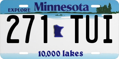 MN license plate 271TUI
