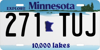MN license plate 271TUJ