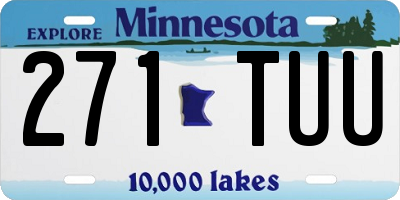 MN license plate 271TUU
