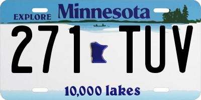 MN license plate 271TUV