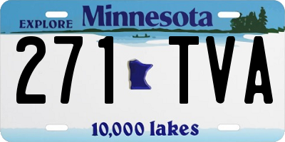 MN license plate 271TVA