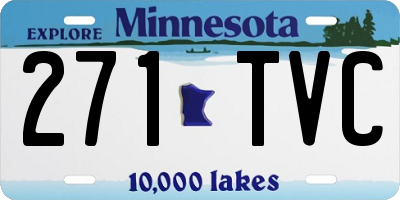 MN license plate 271TVC