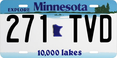 MN license plate 271TVD