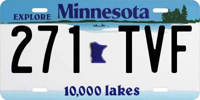MN license plate 271TVF