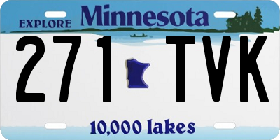 MN license plate 271TVK