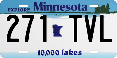 MN license plate 271TVL